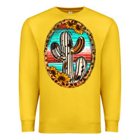 Lemon Western Cactus Premium Sweatshirt - Jasminsmagicworld