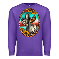 Purple Western Cactus Premium Sweatshirt - Jasminsmagicworld
