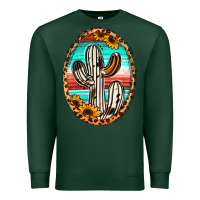 Sports Green Western Cactus Premium Sweatshirt - Jasminsmagicworld