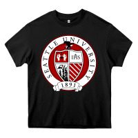 Black seattle university Heavy Core Tee - artisFamous