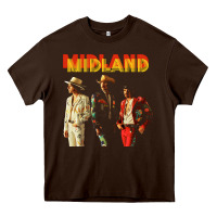 Chocolate Brown midland Heavy Core Tee - artisFamous