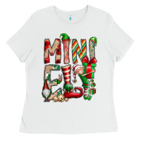 White Mini Elf Ladies Tee - CowhideDigitalArt