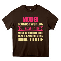 Chocolate Brown model funniest isn't a jobtitle Heavy Core Tee - artisFamous
