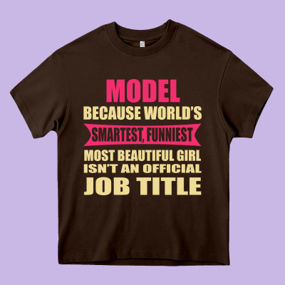 Model Funniest Isn't A Jobtitle Heavy Core Tee Designed By Artisfamous