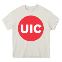 Cream university of illinois at chicago circle Heavy Core Tee - artisFamous