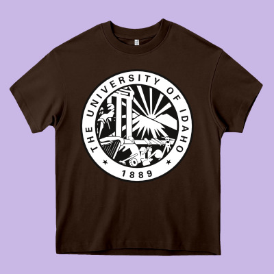 University Of Idaho Heavy Core Tee Designed By Artisfamous