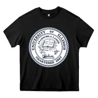 Black university of illinois Heavy Core Tee - artisFamous