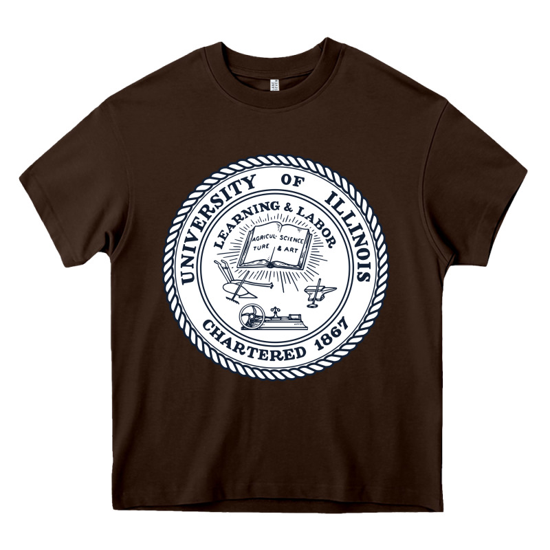 University Of Illinois Heavy Core Tee by artisFamous | Teevron