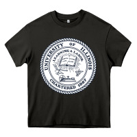 Asphalt university of illinois Heavy Core Tee - artisFamous