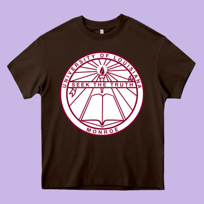 University Of Louisiana At Monroe Heavy Core Tee Designed By Artisfamous