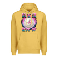 Antique Gold never give up Premium Hoodie - BarkalooDesign