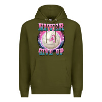 Army Green never give up Premium Hoodie - BarkalooDesign