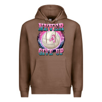Chestnut never give up Premium Hoodie - BarkalooDesign