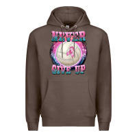 Coffee never give up Premium Hoodie - BarkalooDesign