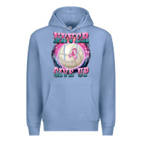 Colony Blue never give up Premium Hoodie - BarkalooDesign