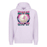 Lilac never give up Premium Hoodie - BarkalooDesign