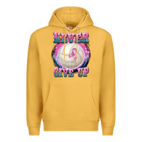 Mustard never give up Premium Hoodie - BarkalooDesign