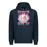 Navy never give up Premium Hoodie - BarkalooDesign