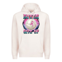 Pale Pink never give up Premium Hoodie - BarkalooDesign