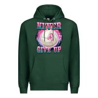 Sports Green never give up Premium Hoodie - BarkalooDesign