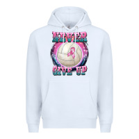 White never give up Premium Hoodie - BarkalooDesign