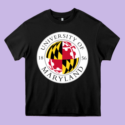University Of Maryland Heavy Core Tee Designed By Artisfamous