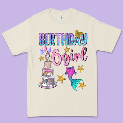Birthday Girl 6 Premium Tee Designed By Bundleandbundleshop