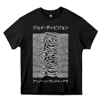 Black joy division pleasures  japanese Heavy Core Tee - artisFamous
