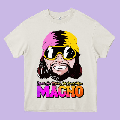 Randy Wrestler Heavy Core Tee Designed By Artisfamous