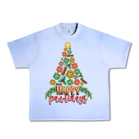 Grape Ice paw print christmas tree Urban Heavy Tee - CowhideDigitalArt