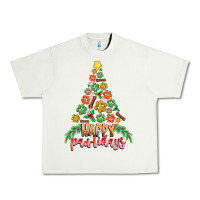 Pistachio paw print christmas tree Urban Heavy Tee - CowhideDigitalArt