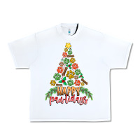 White paw print christmas tree Urban Heavy Tee - CowhideDigitalArt
