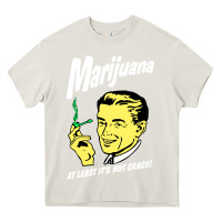 Cream smoking marijuana Heavy Core Tee - artisFamous