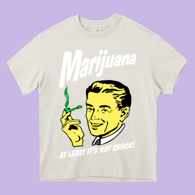 Smoking Marijuana Heavy Core Tee Designed By Artisfamous