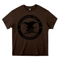 Chocolate Brown national rifle association Heavy Core Tee - artisFamous