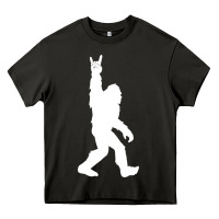 Asphalt funny bigfoot rock and roll t shirt for sasquatch believers Heavy Core Tee - artisFamous
