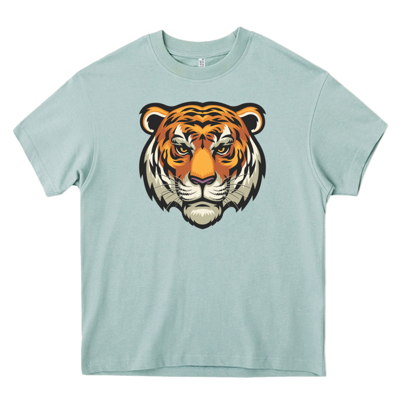Tiger Vector Face Heavy Core Tee by artisFamous | Teevron