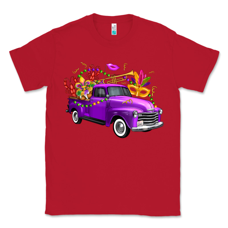 Mardi Gras Truck King's Cake Classic Tee by FaDigitalArtStudio | Teevron