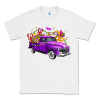 White Mardi Gras Truck King's Cake Classic Tee - FaDigitalArtStudio