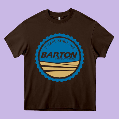 Barton Community College Heavy Core Tee Designed By Artisfamous
