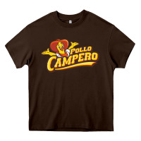 Chocolate Brown Pollo camp Resto Heavy Core Tee - artisFamous