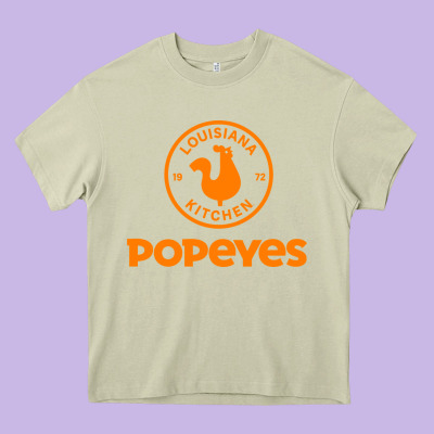 Resto Popeyes Art Heavy Core Tee Designed By Artisfamous