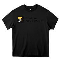 Black Depauw College Heavy Core Tee - artisFamous