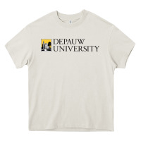 Cream Depauw College Heavy Core Tee - artisFamous