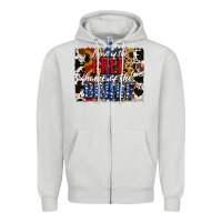 Dove Grey land of the free  th of july brushstroke Zipper Hoodie - Jasminsmagicworld