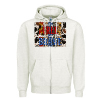 Land Of The Free  Th Of July Brushstroke Zipper Hoodie | Teevron