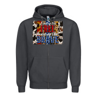 Smoke land of the free  th of july brushstroke Zipper Hoodie - Jasminsmagicworld