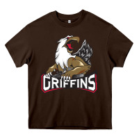 Chocolate Brown The Griffins, Grand Rapids Heavy Core Tee - artisFamous