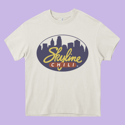 Skyline Chili Resto Heavy Core Tee Designed By Artisfamous