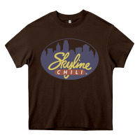 Chocolate Brown Skyline Chili Resto Heavy Core Tee - artisFamous